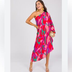 Tyche One-Shoulder Dress